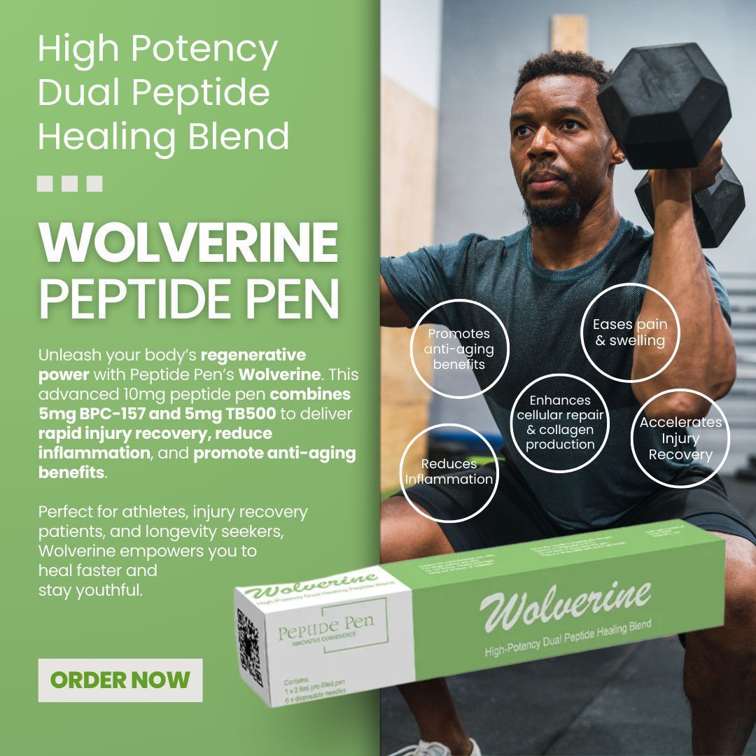 Wolverine Hybrid TB500 BPC-157 Pen 5mg - Premium Recovery Peptide Health and Fitness ZA Wolverine Hybrid TB500 BPC-157 Pen 5mg - Premium Recovery Peptide Health and Fitness ZA