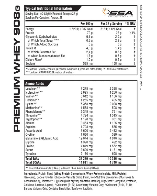 SSA - Premium Whey 908gram