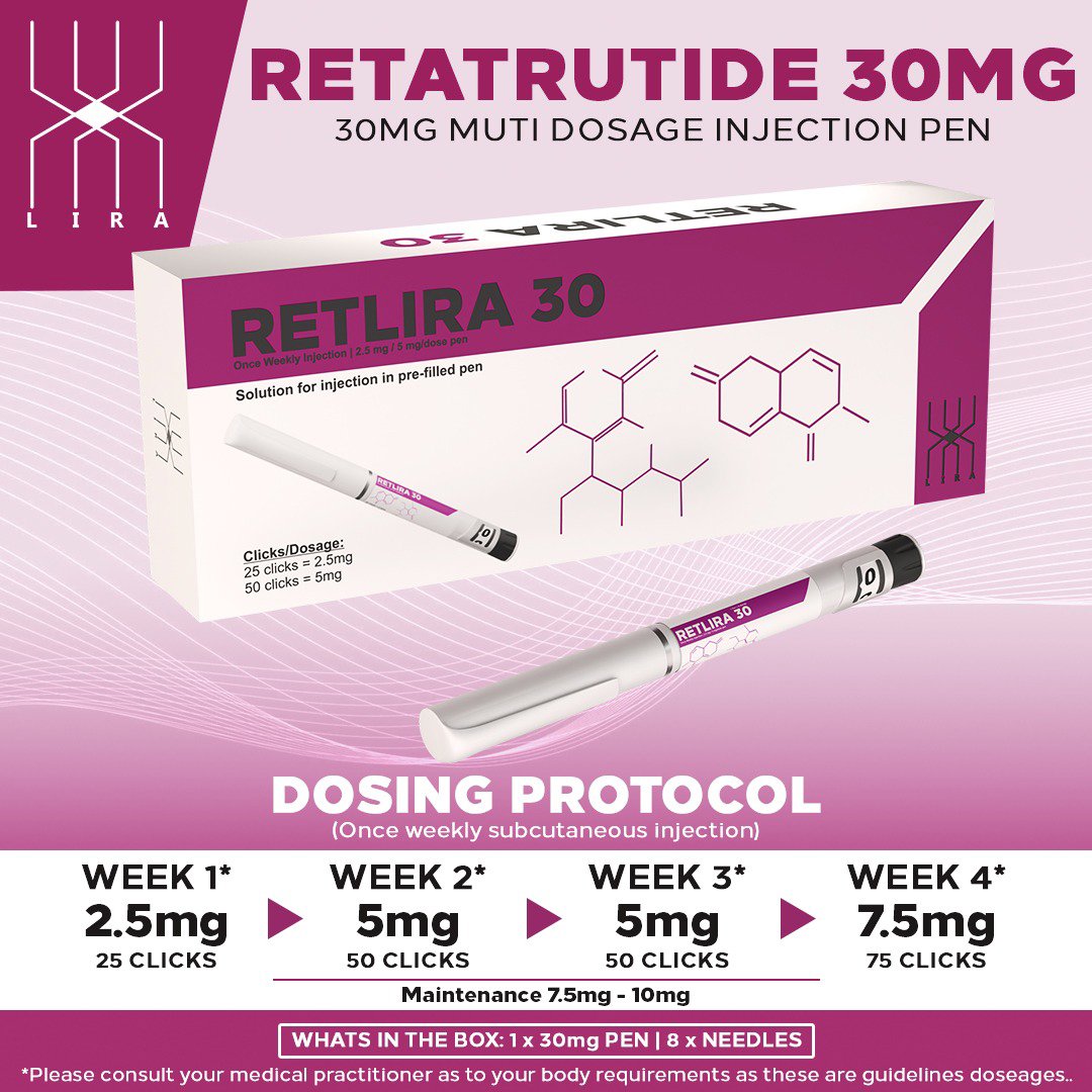 Retatrutide 30mg (GLP-1) 3ml Pen