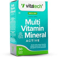 VitaTech Multi Vitamin and Mineral - Active 30 Capsules